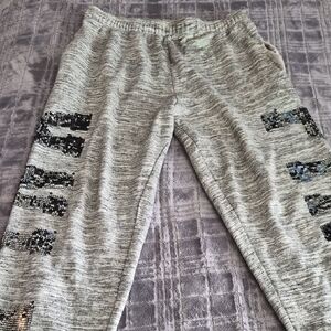 PINK Victoria's Secret Gray Sequin Joggers